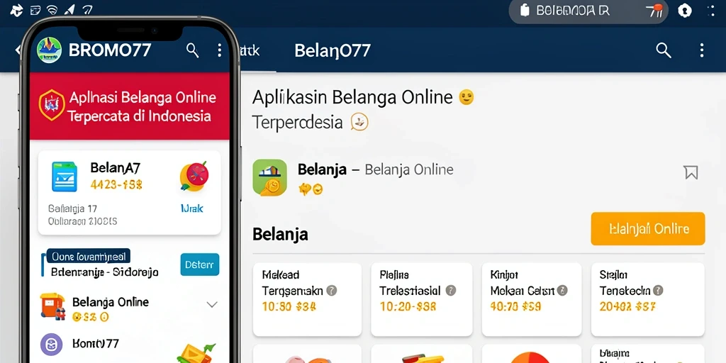 Tampilan antarmuka BROMO77 untuk belanja online yang user-friendly.