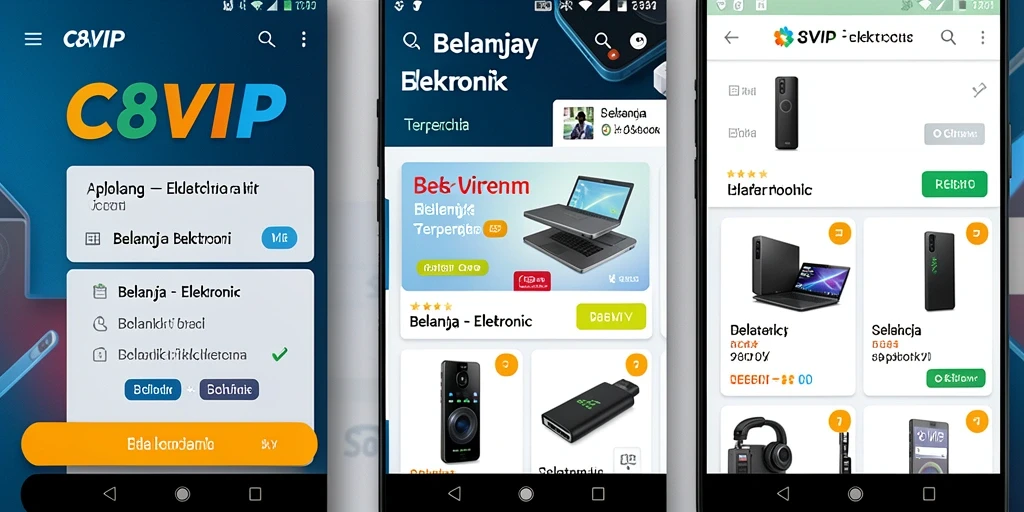 Antarmuka pengguna C8VIP yang intuitif dan menarik.
