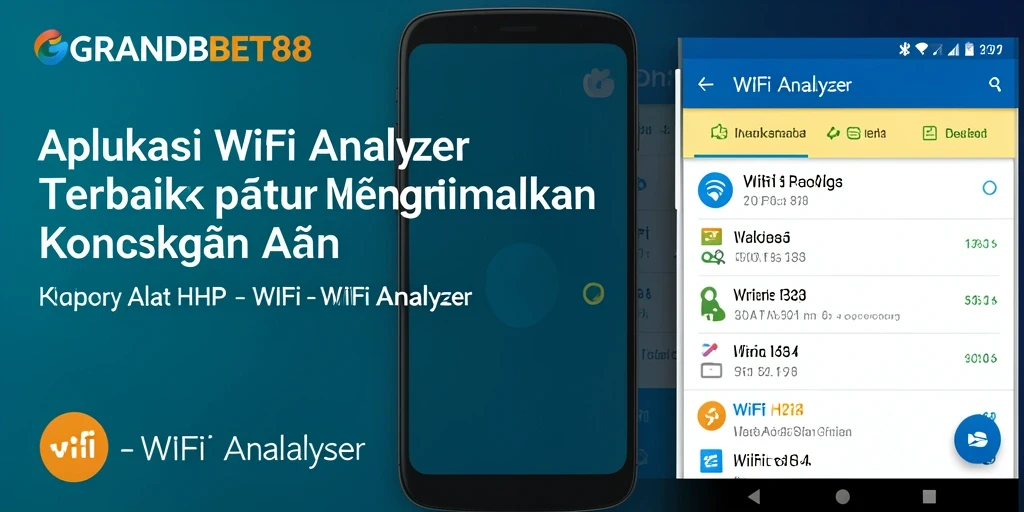 Antarmuka GRANDBET88 menampilkan analisis lengkap jaringan WiFi.