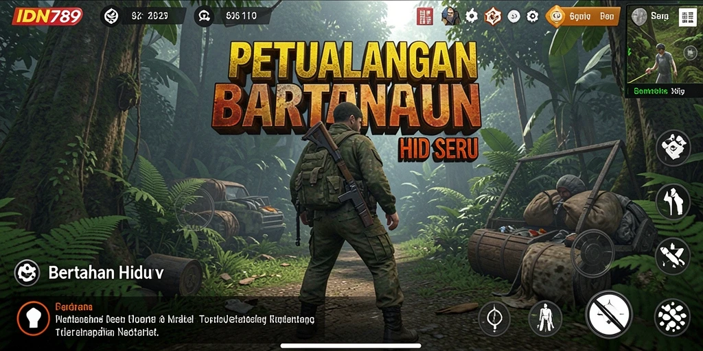 Tampilan gameplay IDN789 menampilkan aksi Bertahan Hidup yang mendebarkan.