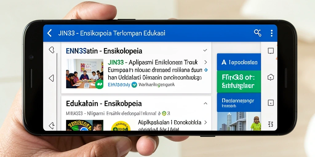 Tampilan antarmuka pengguna JIN33 yang menarik dan informatif.
