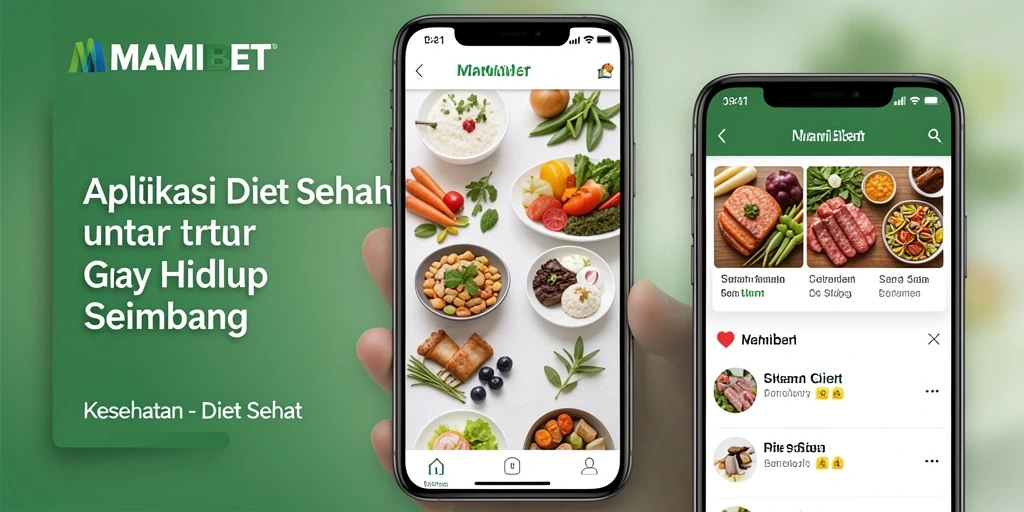 Antarmuka aplikasi MAMIBET yang ramah pengguna untuk Diet Sehat.