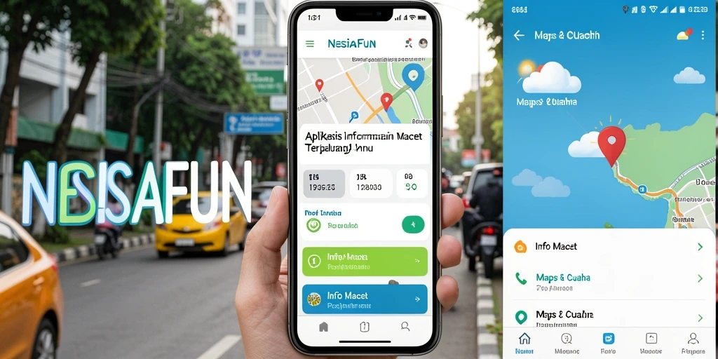 Tampilan antarmuka aplikasi NESIAFUN yang informatif dan user-friendly.