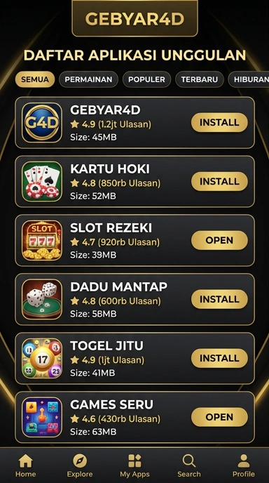 Temukan Aplikasi Populer dan Kanal Uji di gebyar4d—Solusi Unduhan Terbaik