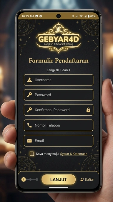 Cara Mudah Buat Akun Baru di gebyar4d